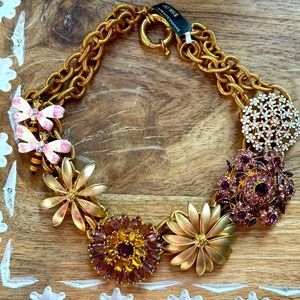 NWT BANANA REPUBLIC DRAGONFLY STATEMENT NECKLACE RARE VINTAGE